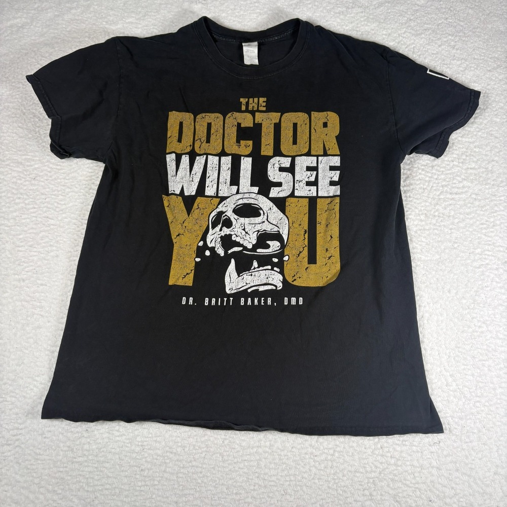 Gildan Men's Large AEW Doctor Will See You Black T-Shirt